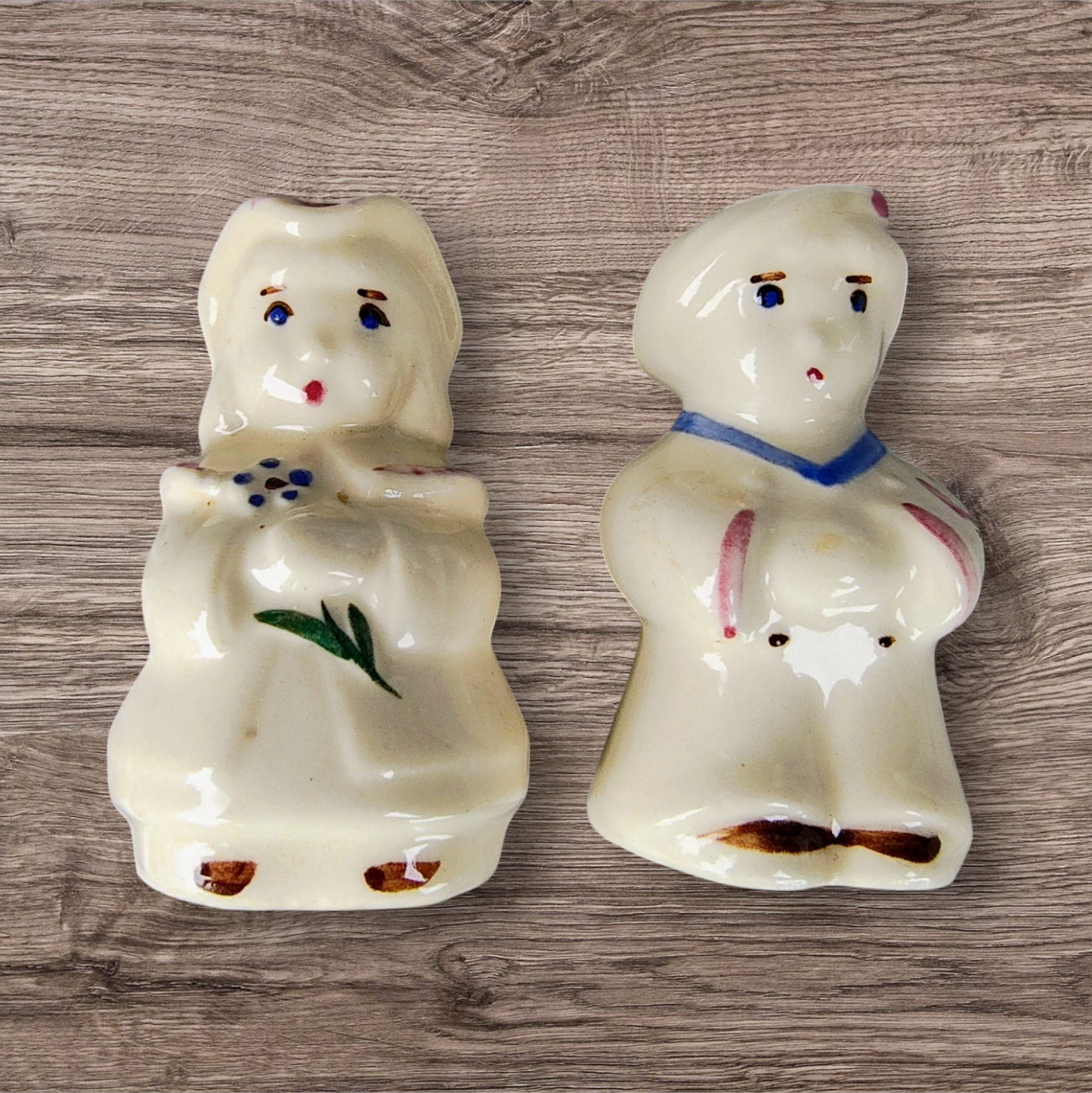 1950's Shawnee Pottery Sailor Boy & Girl Salt & Pepper Shaker Set