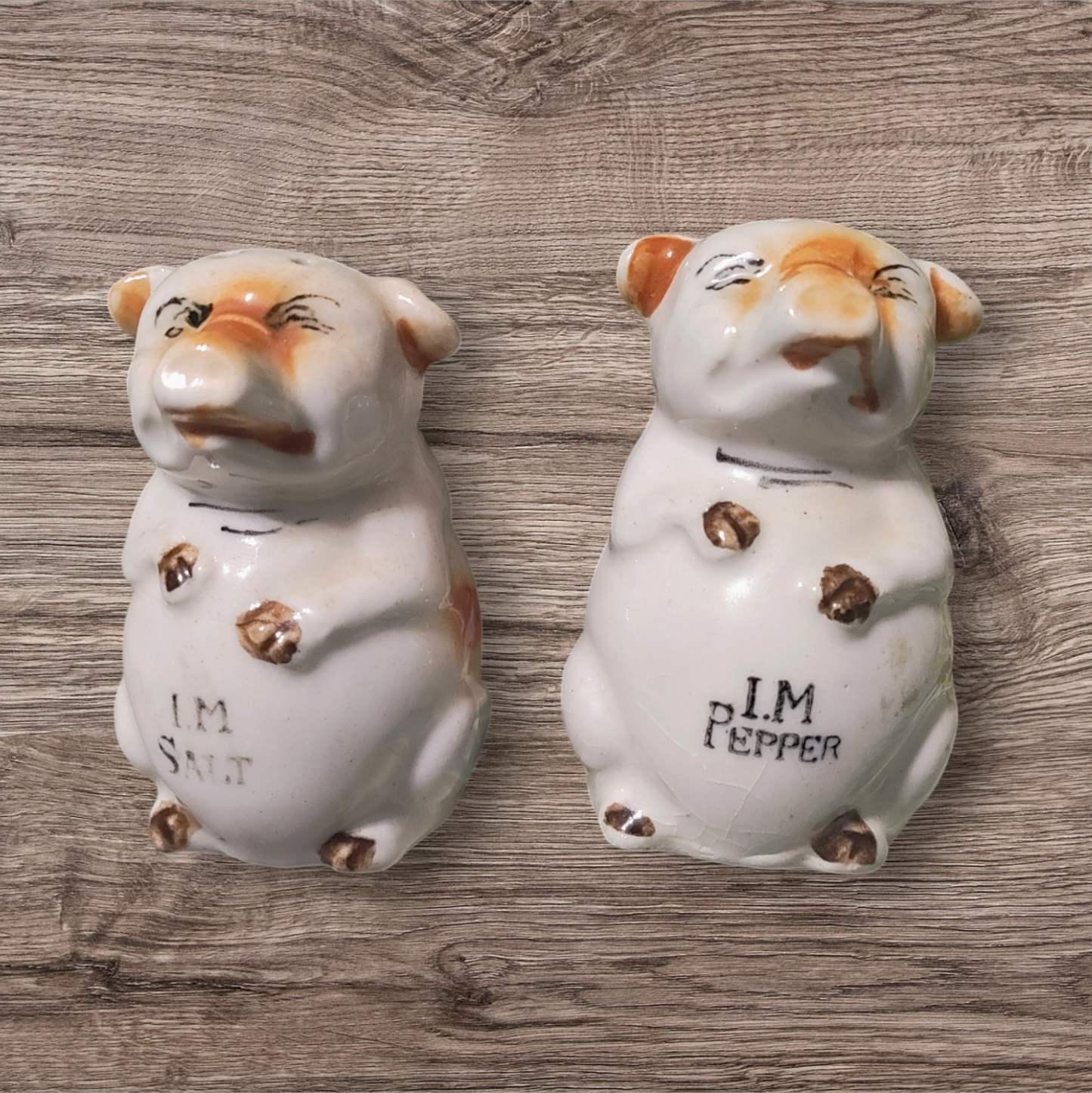 Vintage Pig  Salt & Pepper Shakers* Made In Japan