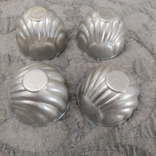 50s Vintage Jelly Molds Set Of 4