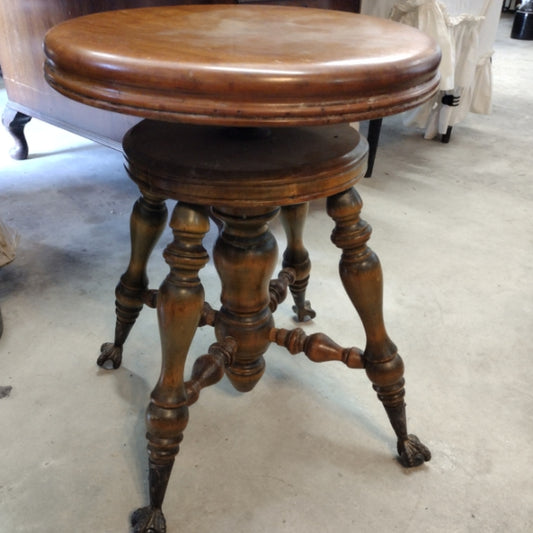 Antique Clawfoot Stool