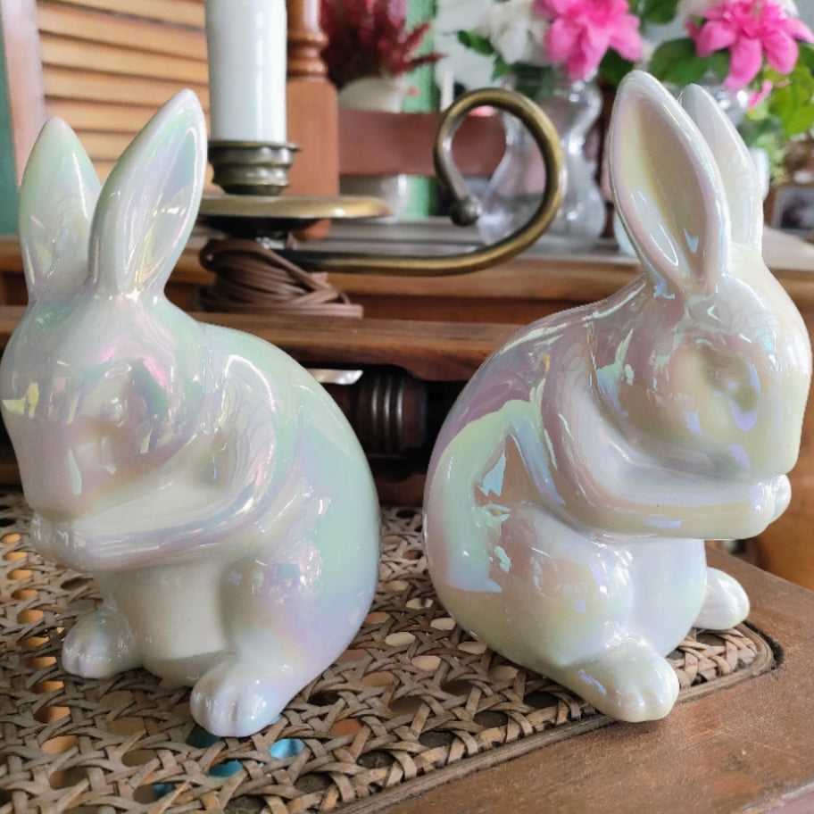 Iridescent Glass Bunny