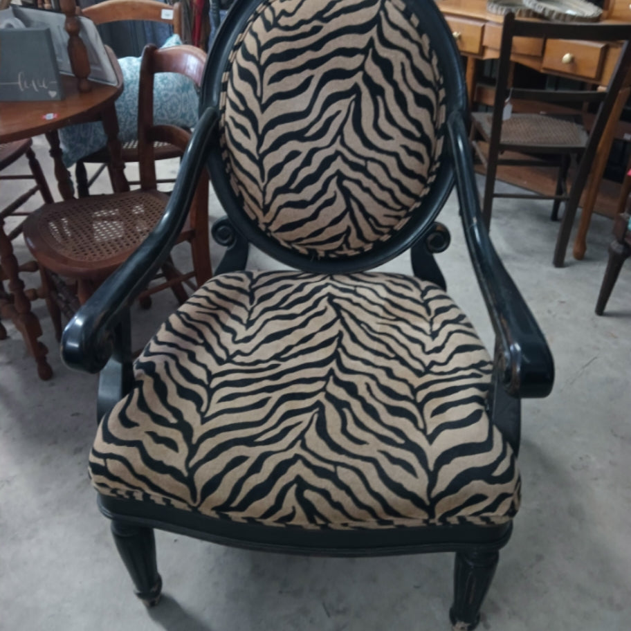 Zebra Fabric Chair