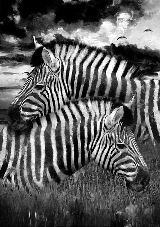 Zebras Mint Decoupage Paper