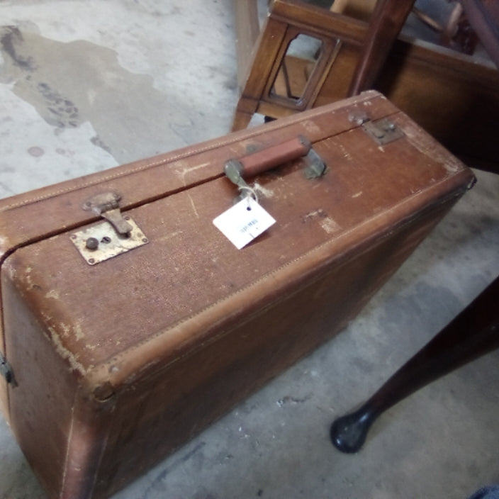 Antique Brown Suitcase