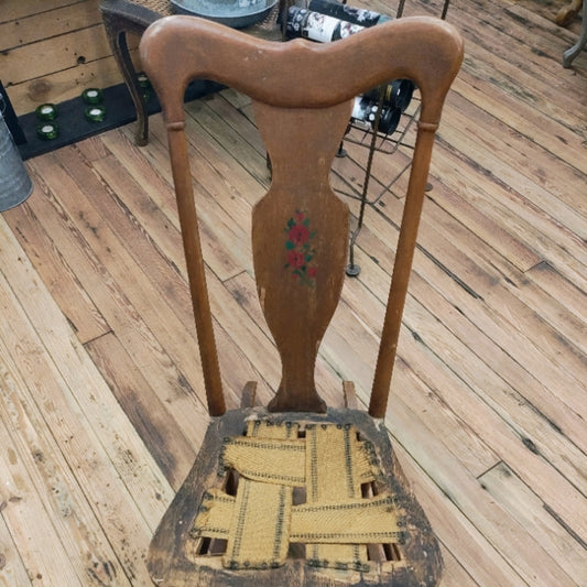 Antique Floral Rocking Chair