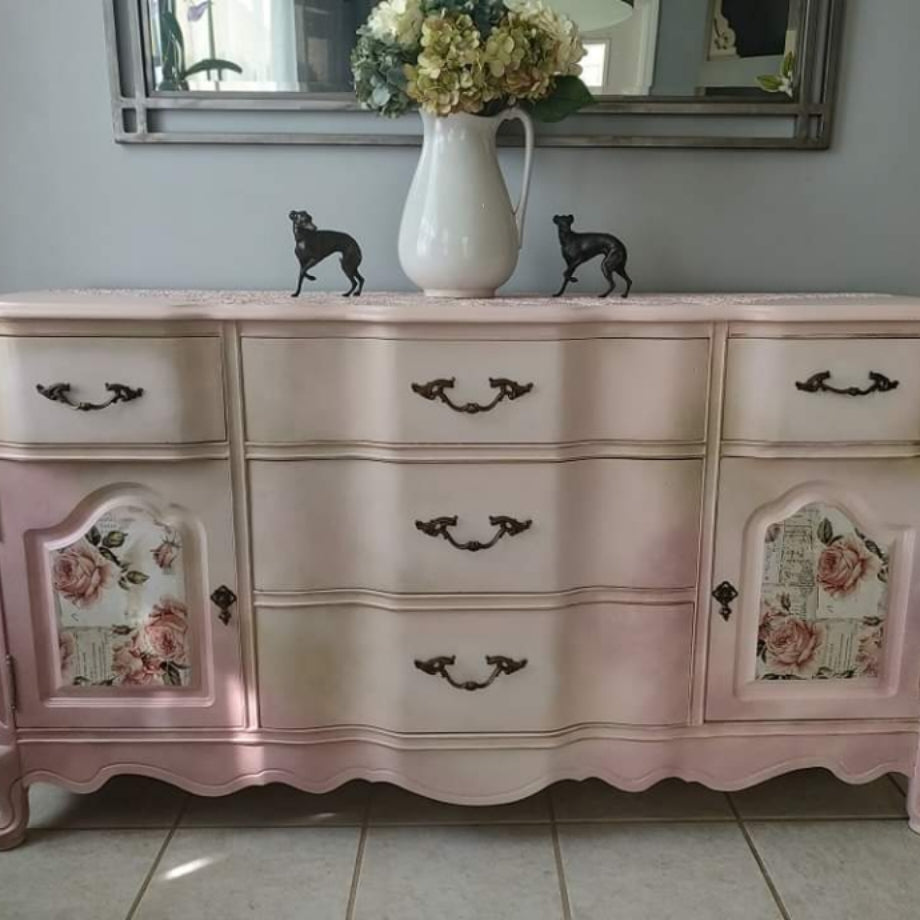 Pink Floral French Provincial