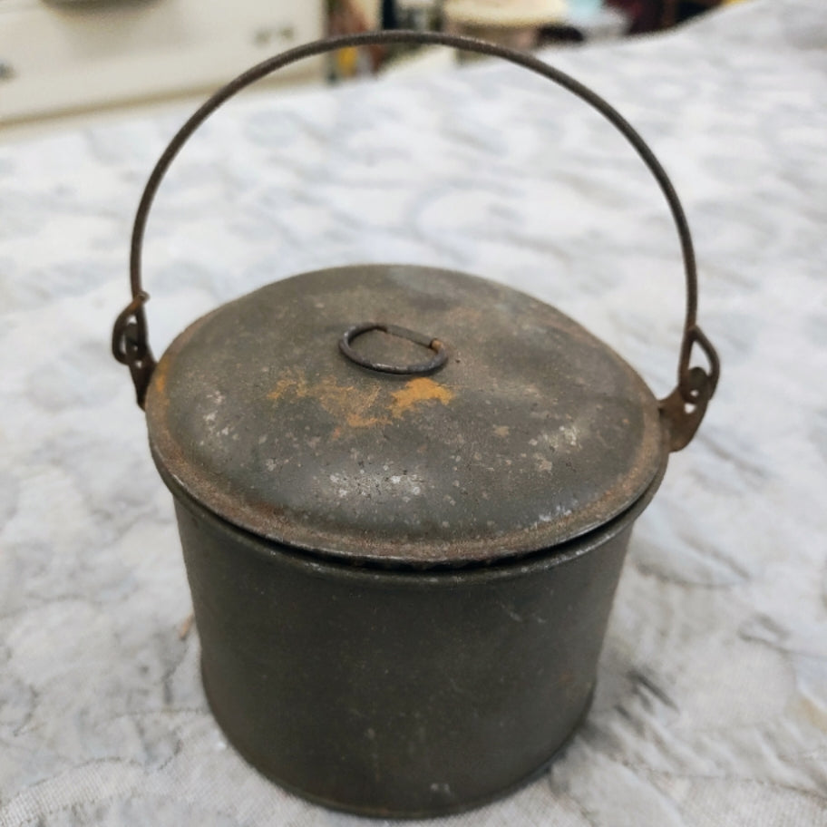 1800s Tin Child’s Berry Bucket