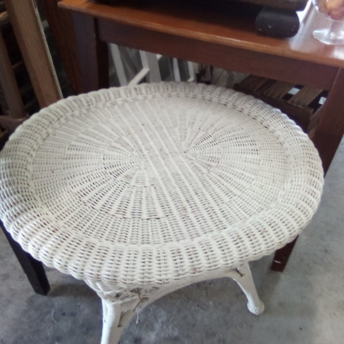 Wicker Side Table