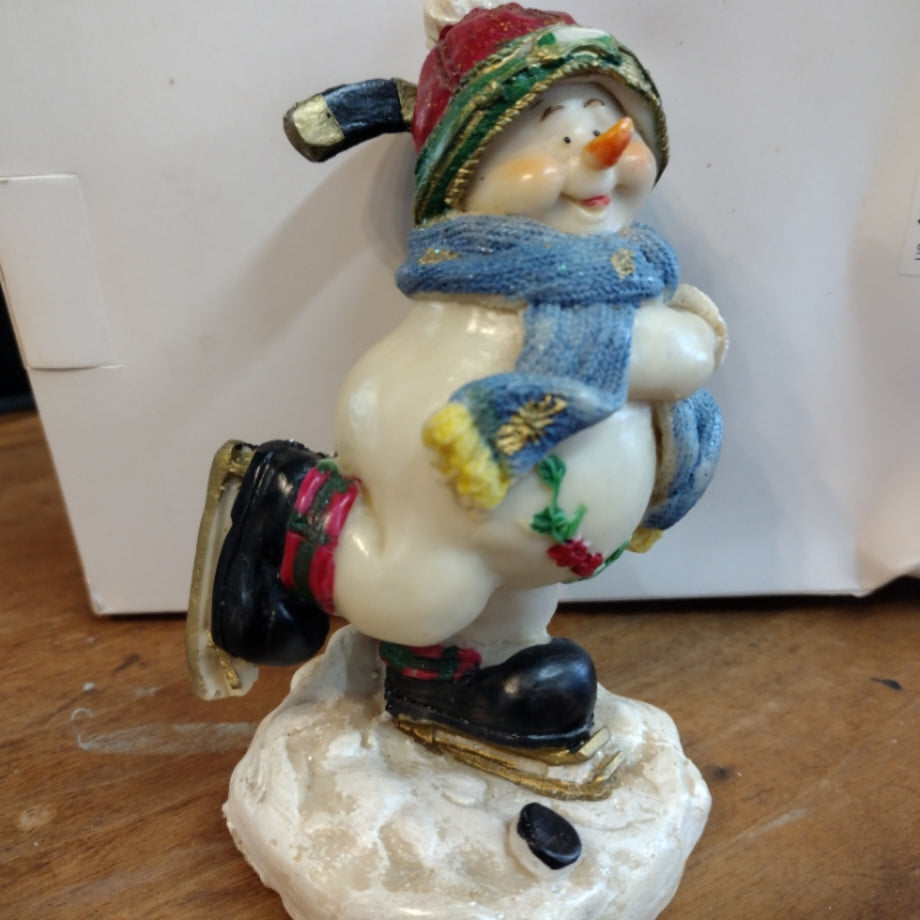 Ice Skating Snowman