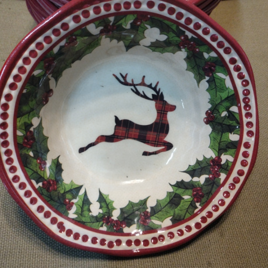 Reindeer Melamine Bowl