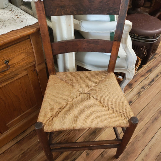 Child’s Woven Rush Chair