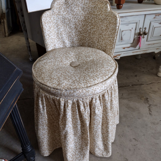 Covered Vanity Chair