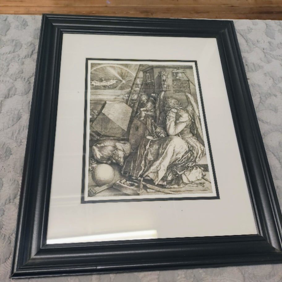 Albrecht Durer “Melancholia” Double Matte Print